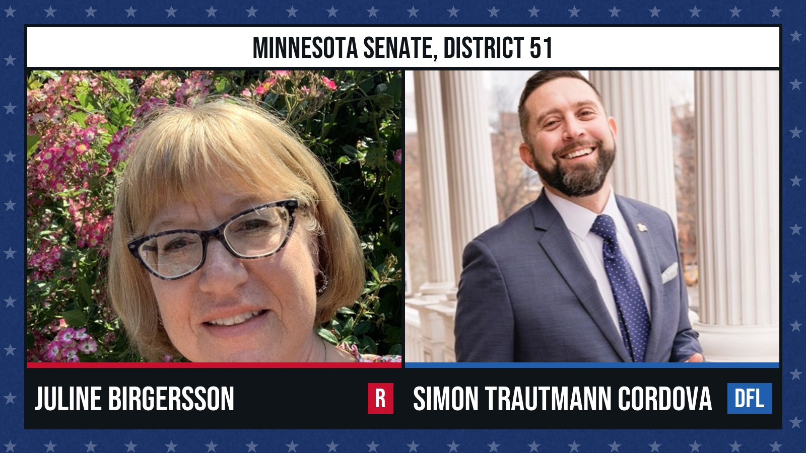 Runu Sen Juline Birgersson vs. Simon Trautmann Cordova: MN Senate 51, 2026